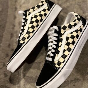 Checkered Black and White Vans